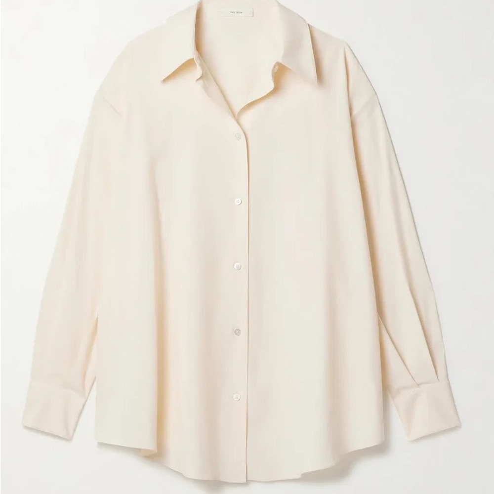 The Row Andra Shirt - Bisque